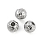 Anti-Tarnish Textured 316 Surgical Stainless Steel Beads, Round, Stainless Steel Color, 4.5x5x5mm, Hole: 1.6mm