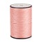 Round Waxed Polyester Thread String, Micro Macrame Cord, Twisted Cord, for Leather Sewing Stitching, Light Salmon, 0.8mm, about 54.68 Yards(50m)/Roll