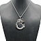 Unisex Alloy Glass Pendant Necklaces, Elephant