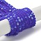 Transparent Glass Beads Strands, Faceted, Frosted, Half AB Color Plated, Rondelle, Mauve, 4~4.5x3.5~4mm, Hole: 1mm, about 105~110pcs/strand, 38~39cm