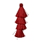 Polyester 
Tassel Pendants, FireBrick, 84x28mm