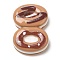 Food Theme Opaque Resin Imitation Food Decoden Cabochons, Peru, Donut, 24x17x8mm