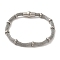 304 Stainless Steel Bracelets, with Magnetic Clasp, Stainless Steel Color, 7-1/2x1/4 inch(19.1x0.6cm)