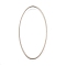 Brass Linking Rings, Oval, Platinum, 40x20x1mm, Inner Diameter: 38x17.5mm