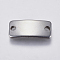 Tarnish Resistant 201 Stainless Steel Links connectors, Rectangle, Stainless Steel Color, 9x20.5x3mm, Hole: 2mm