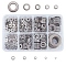 Stainless Steel Flat Washers, Ring, Stainless Steel Color, 800pcs/box