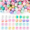 Pandahall DIY Round Acrylic & Silicone Beads Jewelry Making Finding Kits, Mixed Color, 15~16x15mm, Hole: 2~3mm