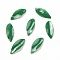 Heat Shrink Plastic Pendants, Leaf, 27.5x11.5x1mm, Hole: 1mm