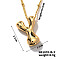 Simple and Stylish Brass Letter Pendant Satellite Chain Necklaces for Women Men, Golden, Letter Y, 16.14 inch(41cm)