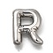 304 Stainless Steel Pendants, Letter Charm, Anti-Tarnish, Letter R, 21x16x5.5mm, Hole: 3.4x2mm