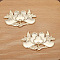 Alloy Cabochons, Flower, Light Gold, 50x30mm, 20pcs/set