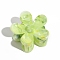 Gradient Color Plastic Claw Hair Clips, for Women Girls, Flower, Green Yellow, 73x70mm