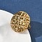 304 Stainless Steel Cuff Open Rings, Round, Statement Rings, Ion Plating(IP), Golden, 25mm, Inner Diameter: 17mm