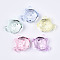 Transparent Acrylic Pendants, Fish, Mixed Color, 33x38x17mm, Hole: 4mm, about 60pcs/500g.