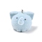Flocky Resin Pendants, with Platinum Iron Loop, Elephant, 23.5x28x24.5mm, Hole: 2mm