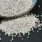 MIYUKI Delica Beads, Cylinder, Japanese Seed Beads, 11/0, (DB0551F) Matte Sterling Plated, 1.3x1.6mm, Hole: 0.8mm, about 2000pcs/10g