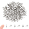200Pcs 304 Stainless Steel Charms, Ball Charm, Stainless Steel Color, 6x3mm, Hole: 2mm