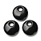 Natural Obsidian Pendants, Flat Round Charms, 30x8~8.5mm, Hole: 8.5mm