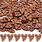 GORGECRAFT 100Pcs Wooden Buttons Vintage Heart Shape 2 Holes Sewing Button Small Mini Baking Painted Rustic Love Heart Wood Buttons for Clothes Crafts Dolls Ornament Project Saddle Brown 0.75x0.67inch