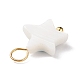 Natural Freshwater Shell Charms PALLOY-JF01873-02-4