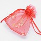 Gold Stamping Butterfly Rectangle Organza Gift Bags OP-L006A-02-2