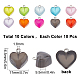 SUNNYCLUE 1 Box 100Pcs 10 Colors Heart Resin Charms Love Resin Charm Sweet Romantic Happiness Charm for Jewelery Making Charms Women Adults DIY Valentine's Day Chrismas Wedding Gifts Craft Supply FIND-SC0003-28-2