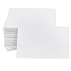 アルミブランク熱転写名刺  長方形のプラスチックの箱付き  ホワイト  86x54x0.1mm  50個/箱 DIY-WH0190-87-1