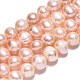 Fili di perle di perle d'acqua dolce coltivate naturali PEAR-N013-06J-4
