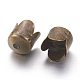 Antique Bronze Flower Iron Bead Caps X-E015Y-NFAB-2