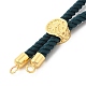 Bracelets en argent avec cordon de nylon torsadé DIY-B066-03G-17-2