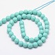 Synthetic Turquoise Beads Strands TURQ-G123-8mm-04-2