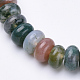 Bracelets extensibles avec perles en agate indien naturelle BJEW-S127-02-2