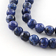 Gefärbte natürliche Sesam Jaspis runde Perlen Stränge G-R342-6mm-12-2