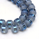 Chapelets de perles en verre électroplaqué X-EGLA-S131-8mm-A04-1