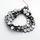Hexagon Non-magnetic Synthetic Hematite Beads Strands X-G-P046-16H-1