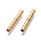 304ステンレススチール製バヨネットクラスプ  イオンプレーティング（ip）  コラム  ゴールドカラー  21x3mm  穴：2mm STAS-L134-04G-1