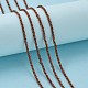 アイアン製ロープチェーン  溶接されていない  赤銅色  スプールで  リンク：3mm  ワイヤー：0.6 mm厚  約328.08フィート（100m）/ロール CHP002Y-R-2