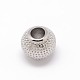 Rondelle 304 Stainless Steel European Large Hole Beads OPDL-M015-05P-1
