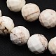 Faceted Round Natural Magnesite Beads Strands G-O111-02-6mm-1