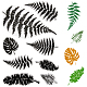 CRASPIRE Leaf Clear Rubber Stamps Plants Ferns Turtleback Leaf Reusable Retro Transparent Silicone Stamp Seals for Journaling Card Making Scrapbooking Photo Album Decorative DIY Christmas Gifts DIY-WH0504-51A-1