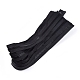 服飾材料  布と樹脂ジッパー  ファスナー部品  ブラック  40mm  10ヤード/バンドル FIND-WH0052-31-2