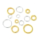 520pcs 12 tamaños conjuntos de anillos de salto abiertos de latón KK-FS0001-18-3