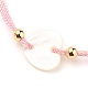 Bracelet ajustable en cordon tressé en polyester BJEW-JB05541-02-2