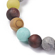 Natural Gemstone Beaded Stretch Bracelets BJEW-M007-02-3
