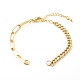 Brass Enamel Chain Bracelet Making AJEW-JB00962-3