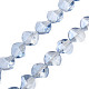 Chapelets de perles en verre électroplaqué EGLA-N008-019-C01-1