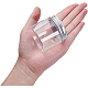 Benecreat 20 paquete 1 oz / 30 ml columna de plástico transparente contenedores de almacenamiento frascos organizadores con tapas de rosca de aluminio CON-BC0004-81-4
