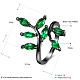 Ramificar anillos de circonio cúbico RJEW-BB16585-8A-3