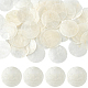 60 pendentif rond et plat en coquillage capiz&nbsp;SSHEL-SC0001-48-1