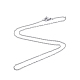 304 collar de cadenas de cable de acero inoxidable para hombres y mujeres NJEW-N050-A02-S15-3